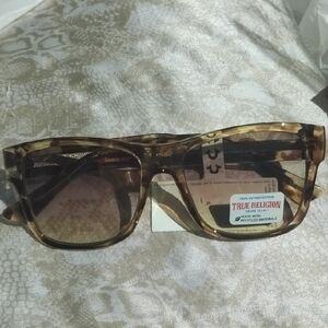 True Religion Tortoiseshell Sunglasses with Brown Gradient Lenses